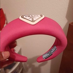 Hot Pink Fuax Prada headband